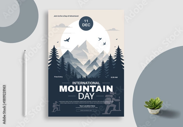Obraz International Mountain Day Flyer