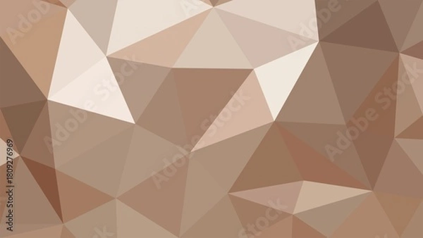 Fototapeta Abstract background with geometric shapes in shades of brown color