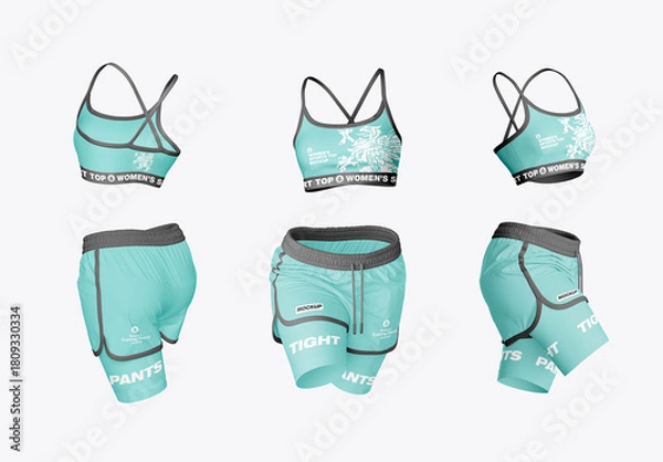 Obraz Womens Sport Set Mockup