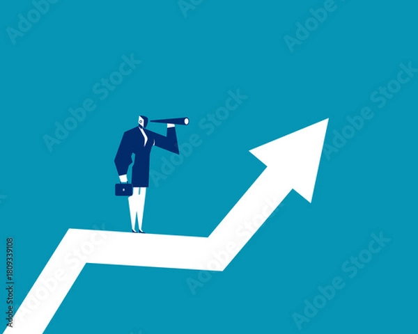 Fototapeta Robot. Artificial intelligence future development plan