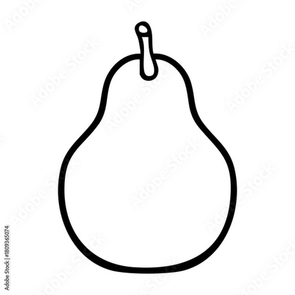 Obraz avocado fruit outline