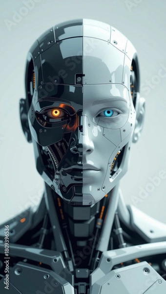 Obraz futuristic cyber robot