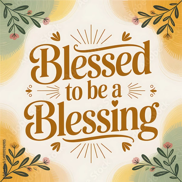 Fototapeta blessed to be a blessing
