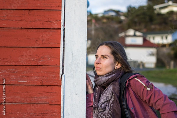 Fototapeta Natural girl pose