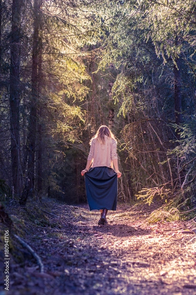 Fototapeta Natural girl pose