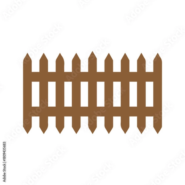 Obraz Fence icon set. Simple vector for web design isolated on white background.