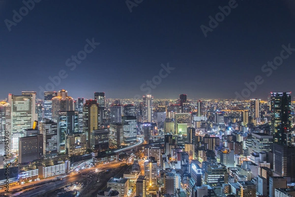 Obraz 大阪梅田から見る夜景