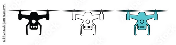 Obraz Drone Zone Icon set 