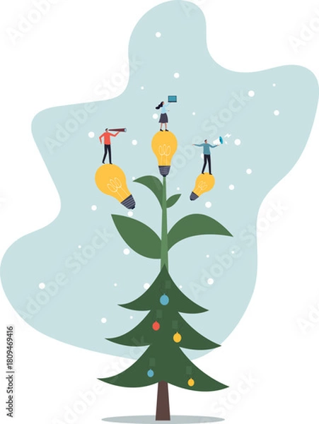 Obraz Corporate culture or employee value, organization, team success or career growth, community or company growth participation, HR.about a man and his life.