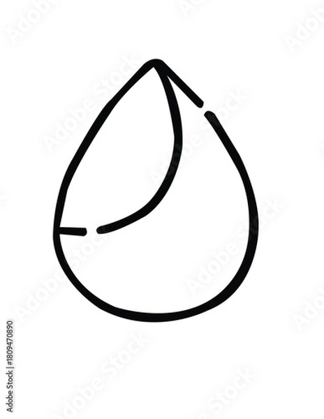Fototapeta vector illustration of a drop