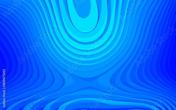Fototapeta Abstract Blue Wavy Lines Forming a Unique Dynamic and Modern Design