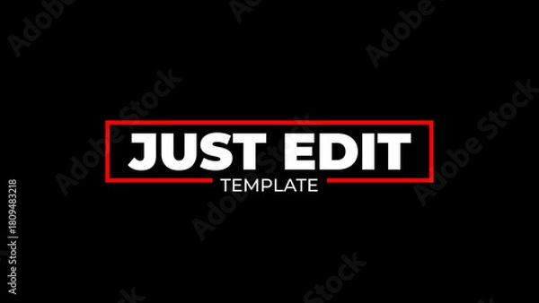 Obraz Clean Title Animation 7