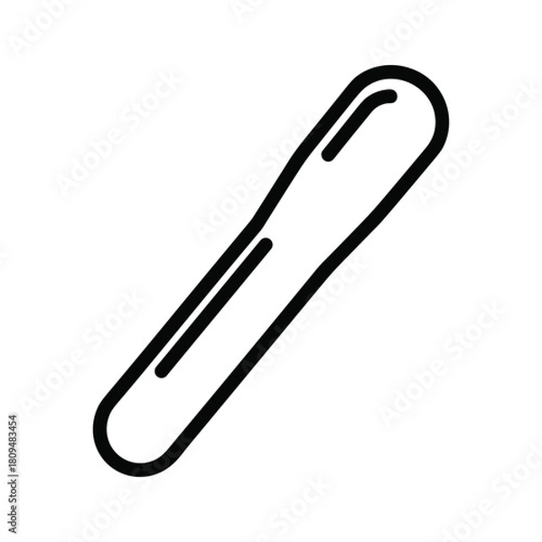 Fototapeta Snowboard icon isolated on, representing winter sport and recreational activity