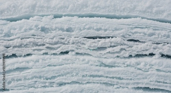 Obraz Stratified Snow and Ice Texture