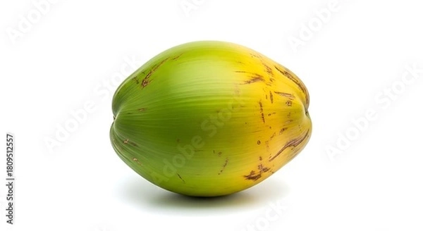 Obraz Fresh Young Coconut on White Background.