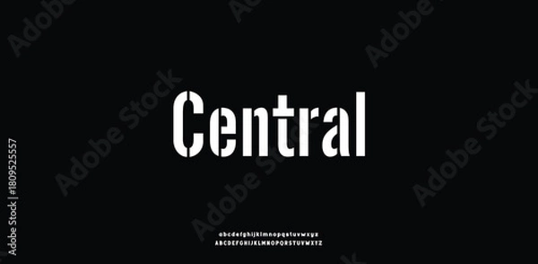 Obraz Modern Bold Font. Sans Serif Font. Regular Italic Uppercase Lowercase Typography urban style alphabet fonts for fashion, sport, technology, digital, movie, logo design, vector illustration