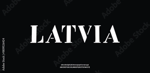 Obraz Simple rounded sans-serif font with a friendly and clean aesthetic, ideal for branding and editorial uses