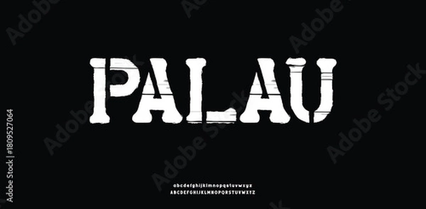 Obraz Drumb Minimal Decorative Font Alphabet