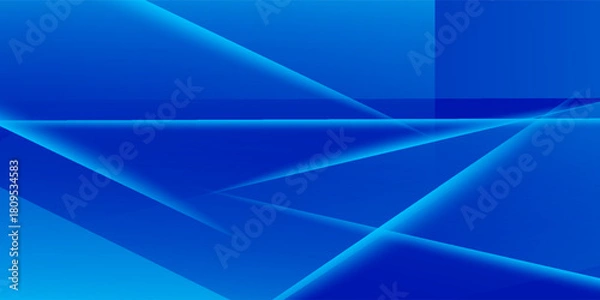 Obraz Abstract elegant blue geometric design background. Modern Vector illustration