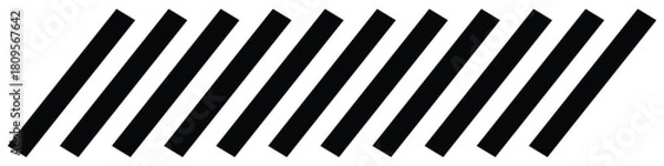 Obraz Diagonal Slash Line Pattern – Abstract Geometric Striped Border and Modern Divider Texture Background Vector