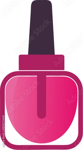 Fototapeta nail polish colorful   icon vector on white background 