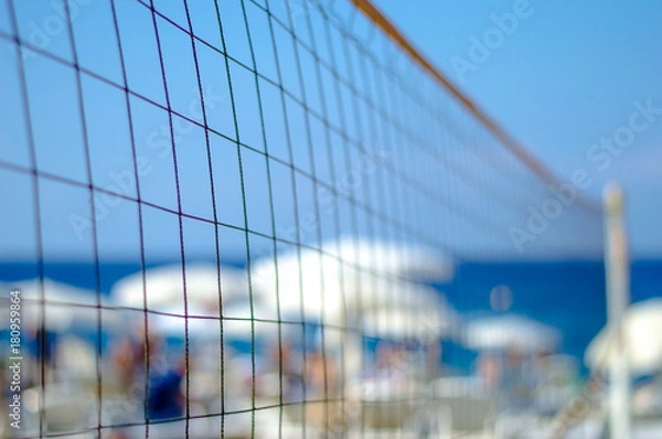 Obraz Volleyball net on the beach