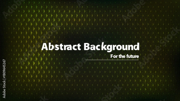 Obraz Futuristic Abstract Diamond Grid Background with Green and Yellow Gradient