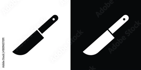 Obraz Kitchen knife icon design element for website and app ui design projects