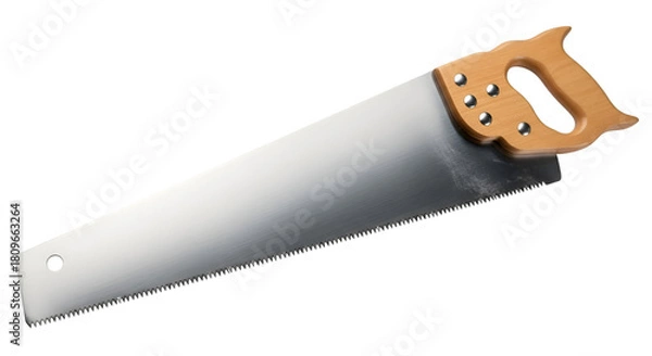 Obraz Wooden Handled Hand Saw tool carpentry