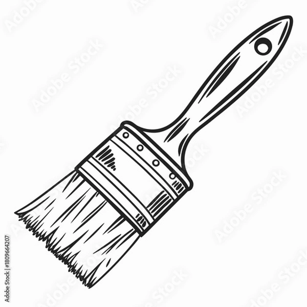 Obraz Paint Brush vector illustration.