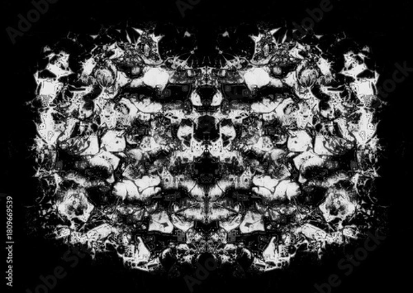 Obraz 抽象的　水墨画　背景素材