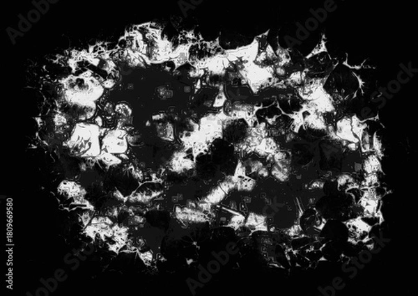 Obraz 抽象的　水墨画　背景素材