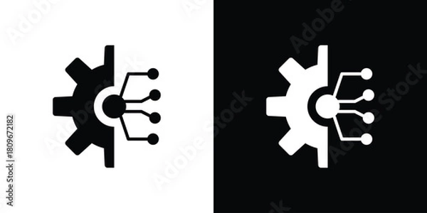 Obraz Technology icon design element for website and app ui design projects