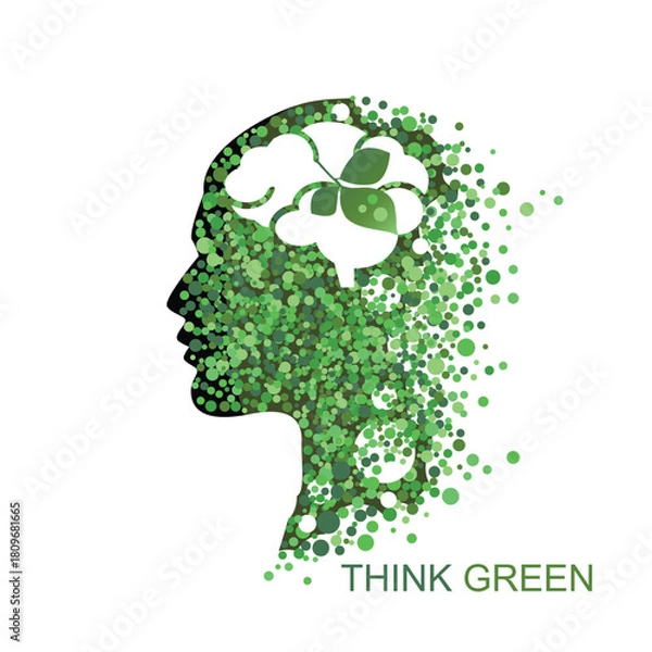 Obraz Think green concept