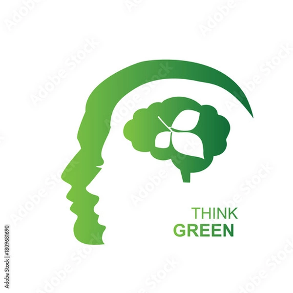 Obraz Think green concept