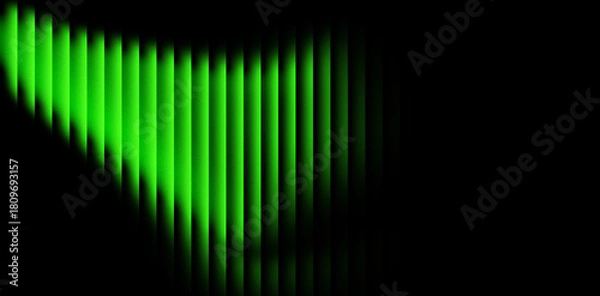 Fototapeta green glowing abstract wave glassy background