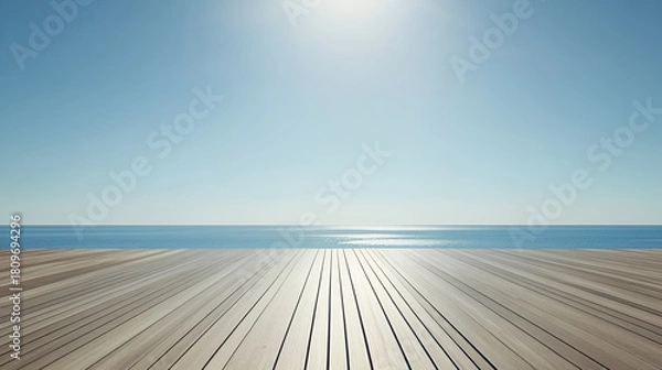 Obraz empty wooden pier
