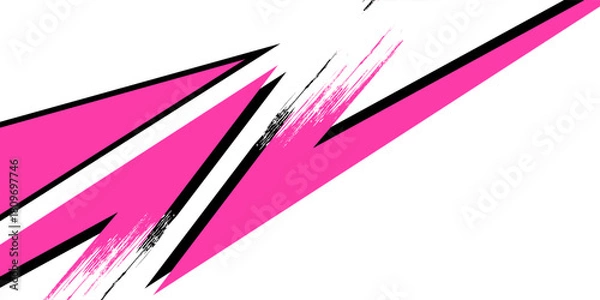 Fototapeta Abstract sporty background with exclusive colors. Abstract racing graphic design, vector design for vehicle wrap, t-shirt, jersey, gamer, esport, racing car, rally, and adventure ready to print.