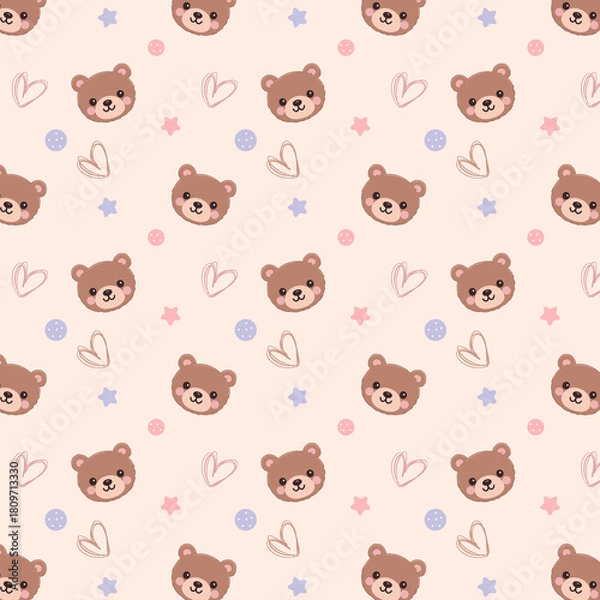 Obraz Seamless pattern background Kids Digital Design, Colorful Print Design. This design is suitable for scrapbooking, wallpaper, Vinyl stickers, stickers, Clothing printing, Printable decorations.	
