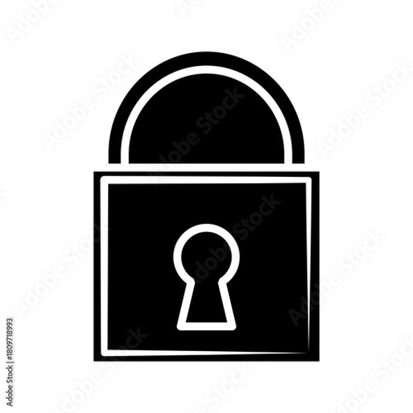 Fototapeta padlock icon graphic icon vector