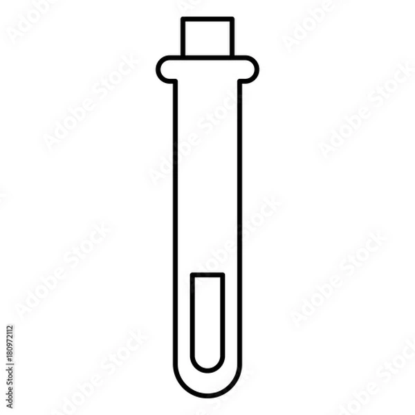 Fototapeta tube test isolated icon