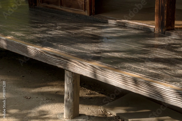 Fototapeta 日本の古民家　縁側と陰影３