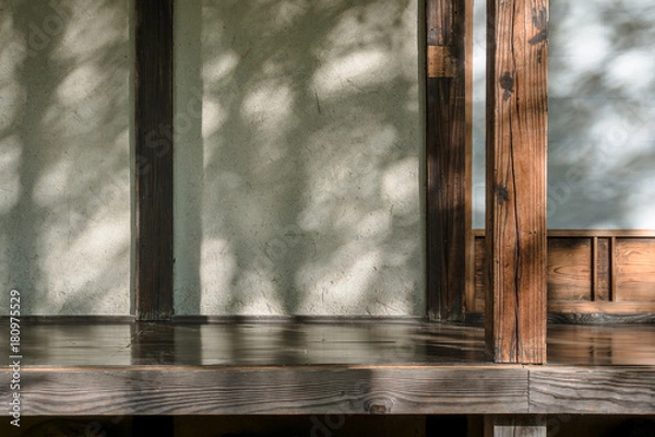 Obraz 日本の古民家　縁側と陰影１