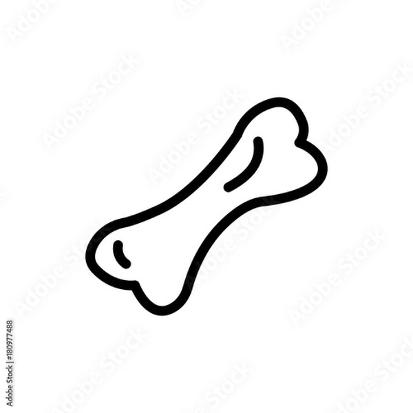 Fototapeta Bone flat icon