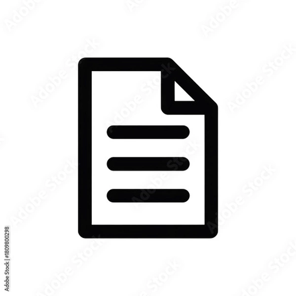 Obraz A simple line art illustration of a metal rolling cart with shelves isolated on transparent background