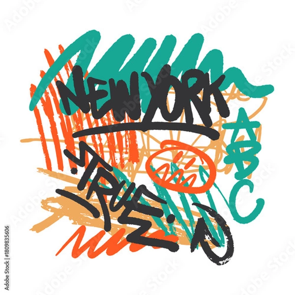 Obraz NY creative marker art