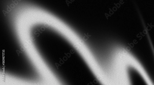 Fototapeta Black white grainy texture background, with dark gray abstract background, noise texture backdrop banner header and template