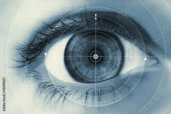 Fototapeta targeted eye