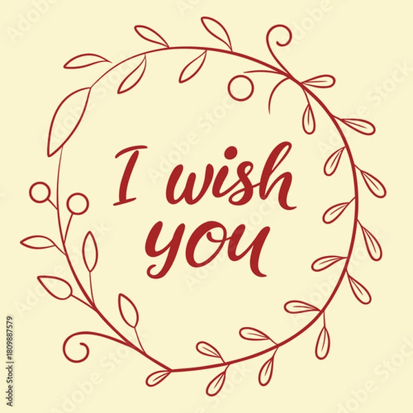 Obraz i wish you