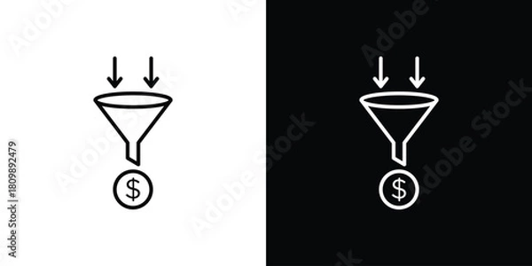 Obraz Sales funnel icon. Modern simple vector collection